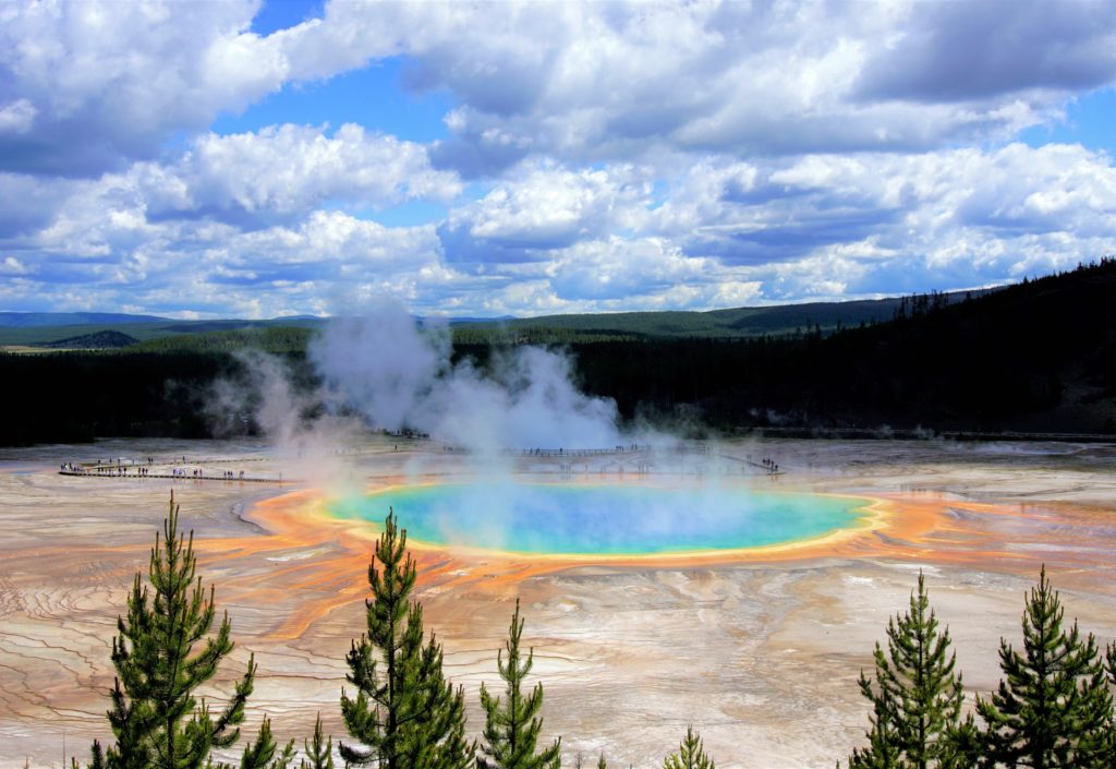 National Park Grand Prismatic Yellowstone